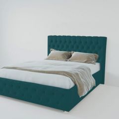 Кровать Версаль 1400 без основания (велюр бирюзовый) в Карталах - kartaly.mebel24.online | фото