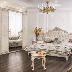 Кровать с мягким изголовьем Патрисия (1600) крем в Карталах - kartaly.mebel24.online | фото 6