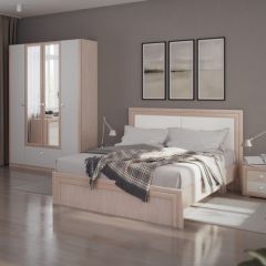 Кровать 1.6 Глэдис М31 с настилом и мягкой частью (ЯШС/Белый) в Карталах - kartaly.mebel24.online | фото 4