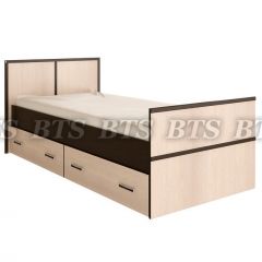 Кровать Сакура 900 LIGHT + Проложки LIGHT 0.9 ДСП (Венге/Лоредо) в Карталах - kartaly.mebel24.online | фото