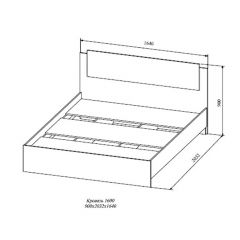 СОФИ СКР1600.1 Кровать 1600 в Карталах - kartaly.mebel24.online | фото 2