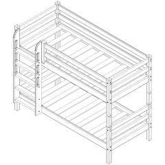 Кровать Сонечка 2-х ярусная (модульная) в Карталах - kartaly.mebel24.online | фото 6