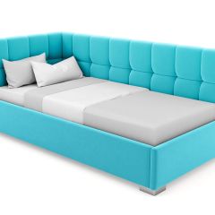 Кровать угловая Мия интерьерная +основание (80х200) в Карталах - kartaly.mebel24.online | фото 7