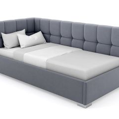 Кровать угловая Мия интерьерная +основание (80х200) в Карталах - kartaly.mebel24.online | фото 8
