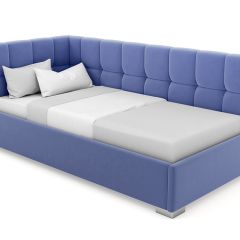 Кровать угловая Мия интерьерная +основание (80х200) в Карталах - kartaly.mebel24.online | фото 9