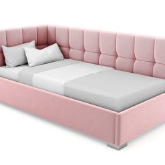 Кровать угловая Мия интерьерная +основание (80х200) в Карталах - kartaly.mebel24.online | фото 10