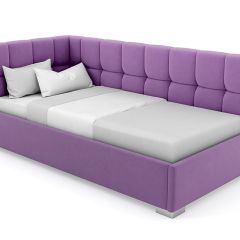 Кровать угловая Мия интерьерная +основание (80х200) в Карталах - kartaly.mebel24.online | фото 20