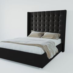 Кровать Венеция ЛЮКС с ПМ 2000 (экокожа кольт ч) в Карталах - kartaly.mebel24.online | фото 2
