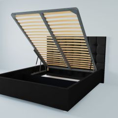 Кровать Венеция с ПМ 900 (экокожа кольт ч) в Карталах - kartaly.mebel24.online | фото