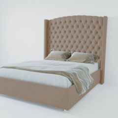 Кровать Версаль ЛЮКС с ПМ 1200 (велюр темно-серый) в Карталах - kartaly.mebel24.online | фото