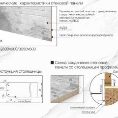 Кухонный фартук со столешницей (А-012) в едином стиле (3050 мм) в Карталах - kartaly.mebel24.online | фото 7