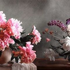 Кухонный фартук Цветы 316 МДФ матовый (3000) Flowers в Карталах - kartaly.mebel24.online | фото