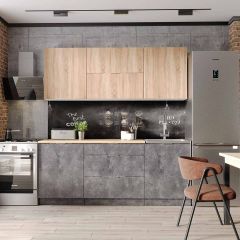 Кухонный гарнитур Асти-дуб сонома 1,8 в Карталах - kartaly.mebel24.online | фото