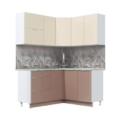 Кухонный гарнитур Асти-латте угловой 1,4*1,6 в Карталах - kartaly.mebel24.online | фото 3