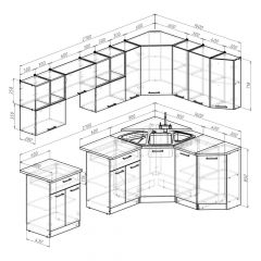 Кухонный гарнитур Лариса оптима 5 2700х1600 мм в Карталах - kartaly.mebel24.online | фото 2