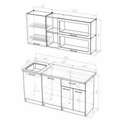 Кухонный гарнитур Лира стандарт 1600 в Карталах - kartaly.mebel24.online | фото 4