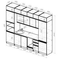 Кухонный гарнитур Лоретта люкс 3000 мм в Карталах - kartaly.mebel24.online | фото 2
