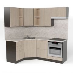 Кухонный гарнитур Надежда оптима 4 1400х2000 мм в Карталах - kartaly.mebel24.online | фото 3