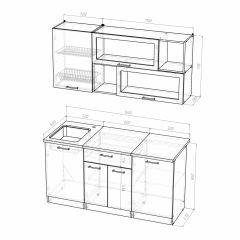 Кухонный гарнитур Полина стандарт 1600 в Карталах - kartaly.mebel24.online | фото 7