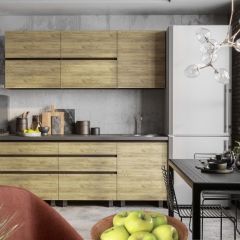 Кухонный гарнитур Лофт 2.0 (Дуб Крафт/Венге) в Карталах - kartaly.mebel24.online | фото