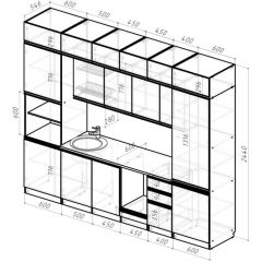 Кухонный гарнитур Равенна люкс 3000 мм в Карталах - kartaly.mebel24.online | фото 2