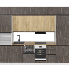 Кухонный гарнитур Сапфир 2 экстра 3000 мм в Карталах - kartaly.mebel24.online | фото 3