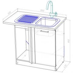 Кухонный гарнитур Симфония мега прайм 1500х2700 мм в Карталах - kartaly.mebel24.online | фото 22