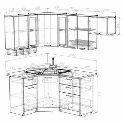 Кухонный гарнитур Симона литл 1300*2000 в Карталах - kartaly.mebel24.online | фото 3