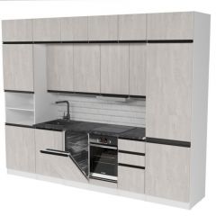 Кухонный гарнитур Сюита люкс 3000 мм в Карталах - kartaly.mebel24.online | фото 4