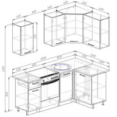 Кухонный гарнитур угловой Вегас 2000*1200 (Стол. 26мм) в Карталах - kartaly.mebel24.online | фото 3