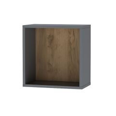Квадро ПЛ-1 Полка (ЛДСП графит-дуб крафт золотой) в Карталах - kartaly.mebel24.online | фото