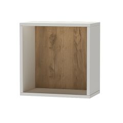 Квадро ПЛ-1 Полка (ЛДСП миндаль/дуб крафт золотой) в Карталах - kartaly.mebel24.online | фото