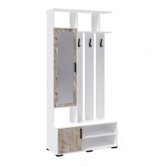 Модульная Прихожая Бриз (Белый/ Дуб юкон) в Карталах - kartaly.mebel24.online | фото 2