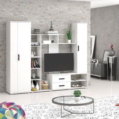 Шкаф Торонто (Белый текстурный) в Карталах - kartaly.mebel24.online | фото 2