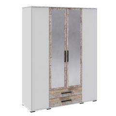 Модульная Спальня Соната (Белый/Дуб юкон) в Карталах - kartaly.mebel24.online | фото 4
