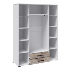 Модульная Спальня Соната (Белый/Дуб юкон) в Карталах - kartaly.mebel24.online | фото 5