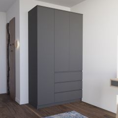 МОРИ МШ 1200.1 Шкаф (графит) в Карталах - kartaly.mebel24.online | фото
