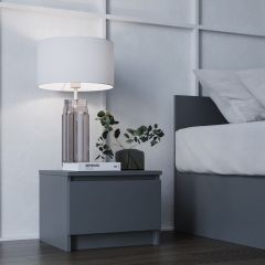 МОРИ ТПМ 400.1 Тумба прикроватная (графит) в Карталах - kartaly.mebel24.online | фото