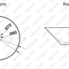 Накладная раковина melana mln-7020-b1+b18 (t4006hb1+b18 ) (сине-черная) в Карталах - kartaly.mebel24.online | фото 2