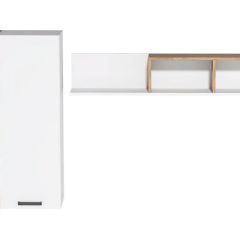 Навесные модули Эльза (Дуб Крафт Золотой/Белый) в Карталах - kartaly.mebel24.online | фото