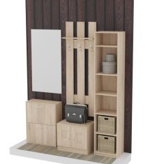 Обувница 2 секции (дуб сонома) в Карталах - kartaly.mebel24.online | фото 4