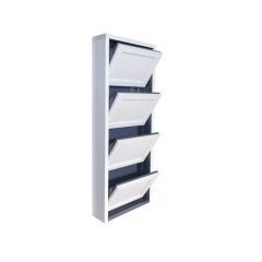 Обувница Комфорт Ф 001 Фасад 3D Жалюзи (4 секции) в Карталах - kartaly.mebel24.online | фото