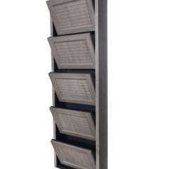 Обувница Комфорт Ф 002 Фасад 3D Гармонь ребро (5 секции) в Карталах - kartaly.mebel24.online | фото
