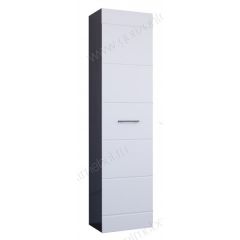 Пенал Ненси 400 (Венге/Белый глянец) в Карталах - kartaly.mebel24.online | фото
