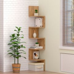 Полка угловая (ЛДСП Дуб крафт золотой) в Карталах - kartaly.mebel24.online | фото