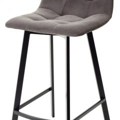 Полубарный стул CHILLI-QB SQUARE графит #14, велюр / черный каркас (H=66cm) М-City в Карталах - kartaly.mebel24.online | фото