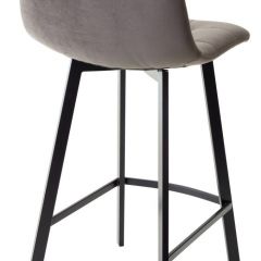 Полубарный стул CHILLI-QB SQUARE графит #14, велюр / черный каркас (H=66cm) М-City в Карталах - kartaly.mebel24.online | фото 2