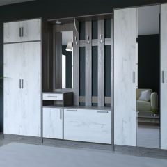 Прихожая ДИАНА-4 сек №14 (Ясень анкор/Дуб эльза) в Карталах - kartaly.mebel24.online | фото 5