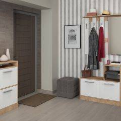Прихожая Энтер (Дуб Сонома/Белый) в Карталах - kartaly.mebel24.online | фото 3