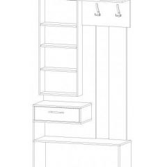 ИНФИНИТИ Прихожая (Секция с зеркалом + 2 шкафа-пенала) в Карталах - kartaly.mebel24.online | фото 6